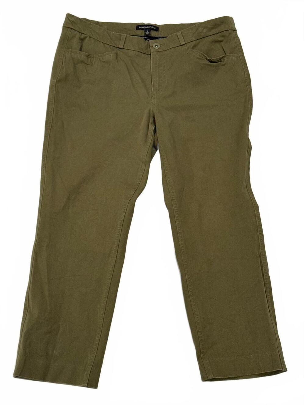 Banana Republic Women's Olive Green Dress Pants Size 12